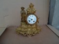 Старинен френски каминен/бодуарен часовник-работещ, снимка 1 - Антикварни и старинни предмети - 34946431