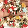Комплект от 100 бр. коледни висулки за бижута, снимка 2