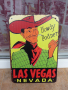 Метална табела Las Vegas Лас Вегас Невада хазарт каубой пура, снимка 1 - Декорация за дома - 44866138