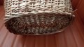 Стара плетена кошница, обла, снимка 4