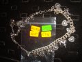 КРАСИВА ПОСРЕБРЕНА АРТ ГРИВНА с ФИГУРКИ 21725, снимка 2