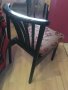 Трапезни Столове - черни, лукс, дърво, снимка 1 - Столове - 32712247