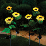 Соларна градинска лампа - слънчоглед, снимка 3