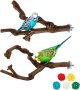 Комплект от 2 естествени кацалки за птици НОВО, снимка 1 - Стоки за птици - 42932116