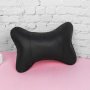 3337 Авто възглавничка от еко черна кожа, снимка 6