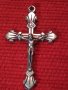 ПОСРЕБРЕНО НАГРЪДНО РАЗПЯТИЕ КРЪСТ от БЛАГОРОДНА НЕРЪЖДАЕМА СТОМАНА РЪЧНА МАЙСТОРСКА ИЗРАБОТКА 40007, снимка 5