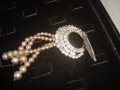 ПРЕКРАСНА ПЕРЛЕНА БРОШКА с ЦИРКОНИ ПАРИЖ 20837, снимка 8