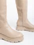 ПРОМО ЦЕНА !! Дамски стилни ботуши в бежаво , снимка 2