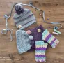 Handmade комплект шапка, шали ръкавици нови с етикет, снимка 5