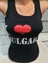 Нов дамски черен потник с трансферен печат I Love Bulgaria (Аз обичам България), снимка 8