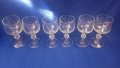 Ракиени чашки, стъклени от едно време, столче, 6 бр, снимка 1 - Чаши - 42988617