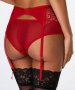 Hunkemoller S M-Перфектен колан с жартиери в червено, снимка 1 - Бельо - 40127372