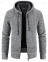 Ежедневно мъжко плетено яке с качулка и цип, 5цвята , снимка 15