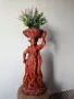 Азиатска статуетка, танцьорка, ваза за сухи цветя. , снимка 2