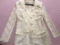 Луксозно сако цвят екрю + подарък още едно сако, снимка 4