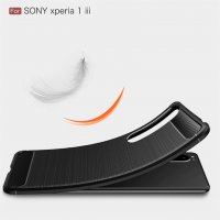 Sony Xperia 1 III - Удароустойчив Кейс Гръб CARBON, снимка 5 - Калъфи, кейсове - 33518451