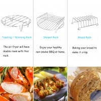 Нови Промо air fryer Универсален Комплект аксесоари 11 части за фритюрник с горещ въздух от вносител, снимка 14 - Фритюрници - 39848791