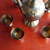 старинен бронзов сервиз от османската империя , снимка 4 - Антикварни и старинни предмети - 32782582
