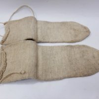 Чорапи вълнени ръчно плетени, нови с връзки, етника(16.4), снимка 2 - Антикварни и старинни предмети - 43557892