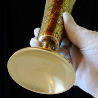 Древен бронзов бокал,клетъчен емайл. , снимка 8 - Антикварни и старинни предмети - 32667102