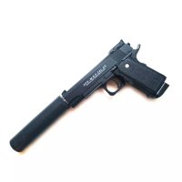 Еърсофт: Метален пистолет със заглушител - Valour Herald D.A AIRSOFT, снимка 3 - Други - 34931297