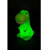 LED Нощна Лампа Динозавър Зелена 17см, снимка 4 - Лед осветление - 43610109