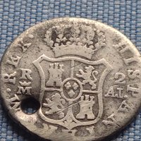 Сребърна монета 2 реала 1808г. Карлос четвърти Мадрид Испания 13629, снимка 8 - Нумизматика и бонистика - 42968431