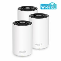 Удължител на интернет обхват TP-Link Deco XE75 AXE5400 3-pack Mesh Wi-Fi 6 система за целия дом, снимка 1 - Рутери - 38402431