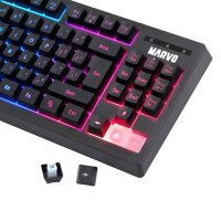 Marvo геймърска клавиатура Gaming Keyboard TKL 87 keys - K607, снимка 3 - Клавиатури и мишки - 43063653