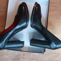 Дамски обувки черни 37, снимка 2 - Дамски обувки на ток - 44874758