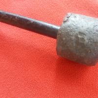 Примитивна оловна гира от 60те!, снимка 3 - Антикварни и старинни предмети - 36546637