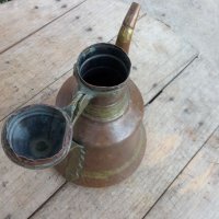 Ръчо кована медна кана- ибрик, снимка 4 - Антикварни и старинни предмети - 38066665