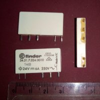 Релета на Finder  -  6A, 24V/250V, снимка 1 - Друга електроника - 32521703