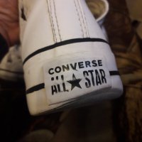 Кожени кецове converse , снимка 3 - Кецове - 43627642