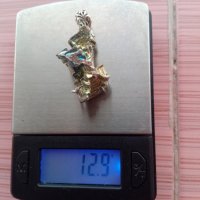 Сребърна висулка с бисмут, снимка 1 - Колиета, медальони, синджири - 33195046