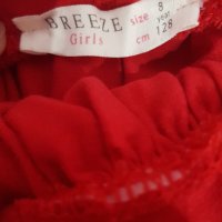 Червена поличка с дантелка, снимка 3 - Детски рокли и поли - 43518401