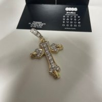 Златна висулка кръст 14 карата, снимка 6 - Колиета, медальони, синджири - 43853271