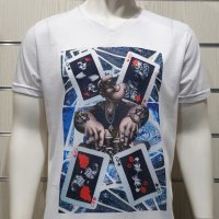 Нова мъжка тениска с трансферен печат Попай моряка, Покер, снимка 3 - Тениски - 34668170