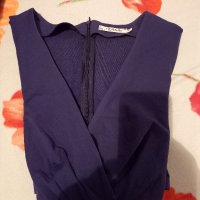 Продавам нова рокля тъмносиня от памук и еластин XL, снимка 5 - Рокли - 43434772