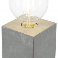 Дизайнерска лампа StarQ, Бетонна сива основа, LED крушка G125, снимка 3 - Лед осветление - 32212605