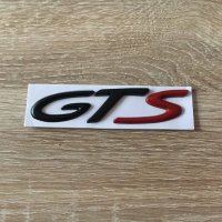 Порше Porsche GTS надпис емблема черен с червено, снимка 1 - Аксесоари и консумативи - 37243493
