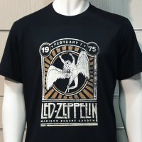 Нова мъжка тениска с дигитален печат на музикалната група Led Zeppelin - Madison Square Garden, снимка 6 - Тениски - 36869729