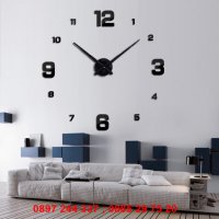 3D стенен часовник голям размер огледални - МОДЕЛ 4205, снимка 15 - Други стоки за дома - 28269578