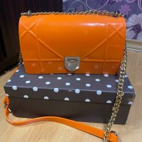 Нова силиконова оранжева чанта Zara , снимка 11 - Чанти - 33466871