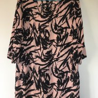 Solange S/M нова лятна рокля туника пепел от рози черно, снимка 4 - Рокли - 27299005