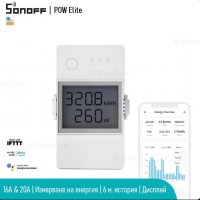 SONOFF POW Elite 20A – Смарт Прекъсвач с измерване на консумираната енергия, снимка 1 - Други - 40236343