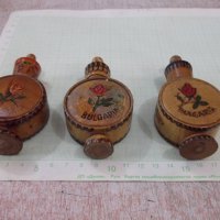 Лот от 3бр. мускала "Бъклица" от соца дървени пирографирани, снимка 2 - Други ценни предмети - 37462164
