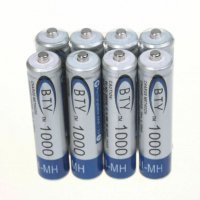4 бр AAA 1000 mAh 1.2V Ni-MH акумулаторни батерии акумулаторна батерия презареждащи за MP3 фотоапара, снимка 8 - Друга електроника - 26444452
