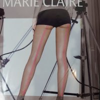 Marie Claire M размер дамски луксозен чорапогащник с розов ръб отзад , снимка 8 - Бельо - 43474017