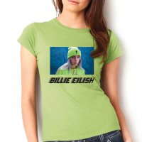 NEW! Дамски тениски BILLIE EILISH / БИЛИ АЙЛИШ! Или с ТВОЯ идея!, снимка 1 - Тениски - 28343427
